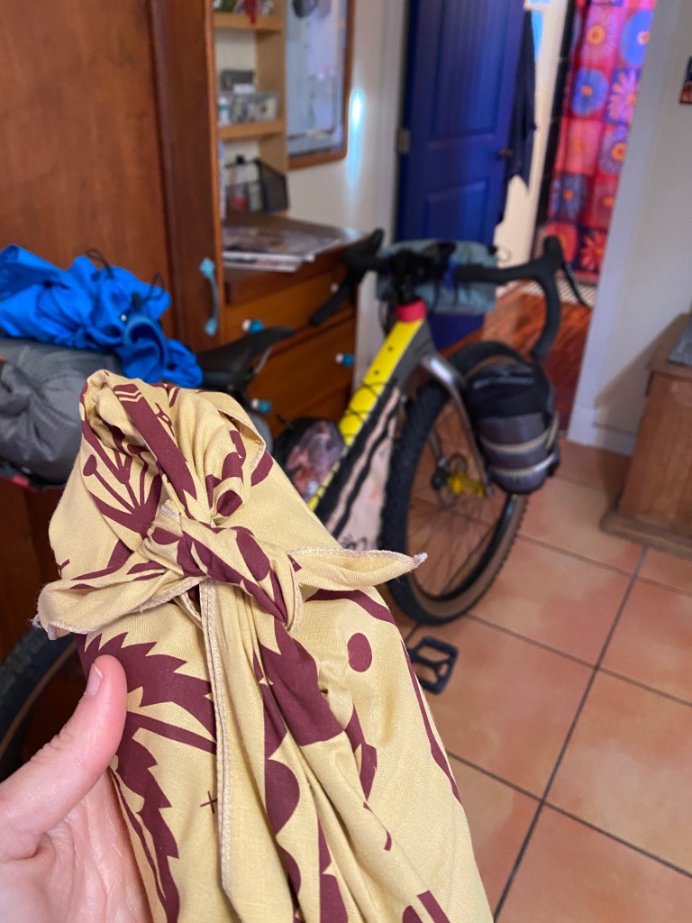 Danger "bread" in a bandana created by Collette Marie - https://www.collettemarie.art